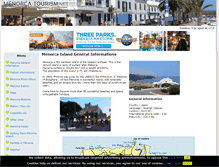 Tablet Screenshot of menorca-tourism.net